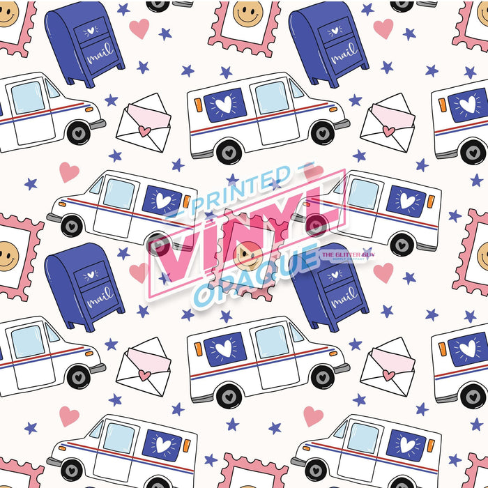 Printed Vinyl - Postal Love | Printed Vinyl from The Glitter Guy
