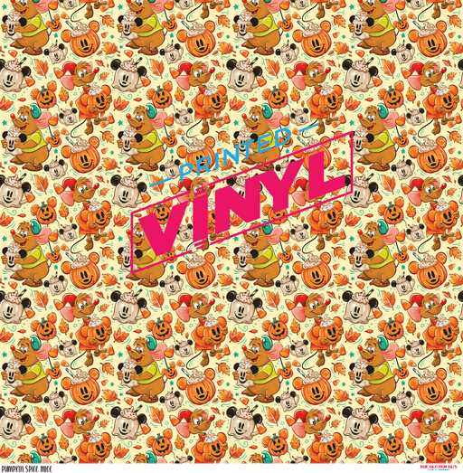 Printed Vinyl - Pumpkin Spice Mice | Printed Vinyl from The Glitter Guy