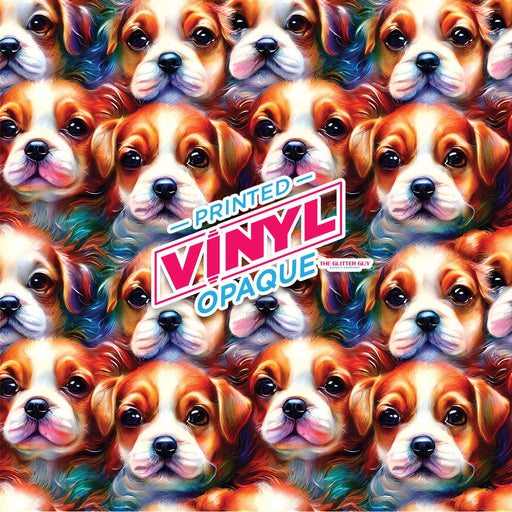 Printed Vinyl - Puppies | Printed Vinyl from The Glitter Guy