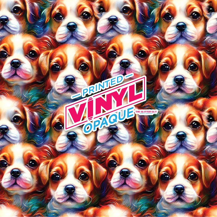 Printed Vinyl - Puppies | Printed Vinyl from The Glitter Guy