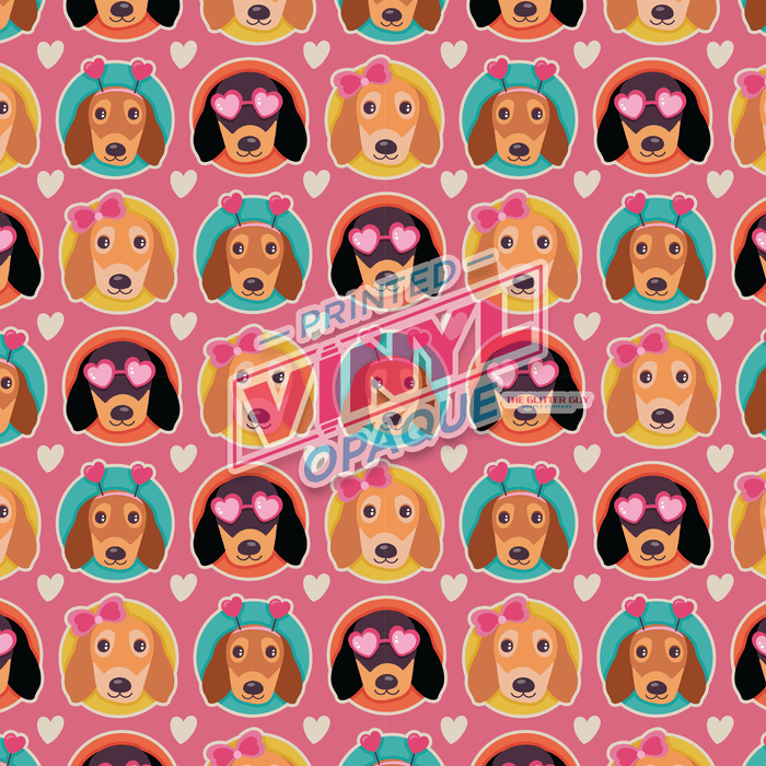 Printed Vinyl - Puppy Love | Printed Vinyl from The Glitter Guy
