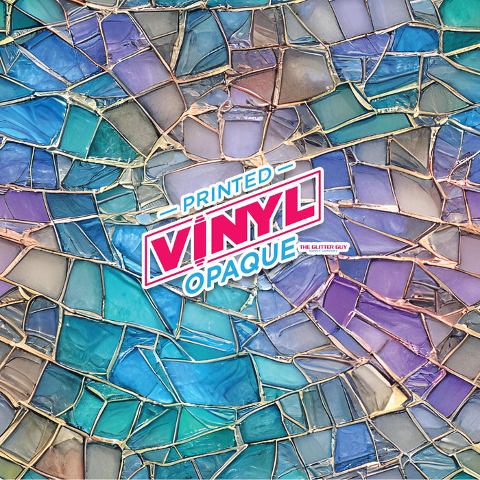 Printed Vinyl - Quarts Stained Glass | Printed Vinyl from The Glitter Guy