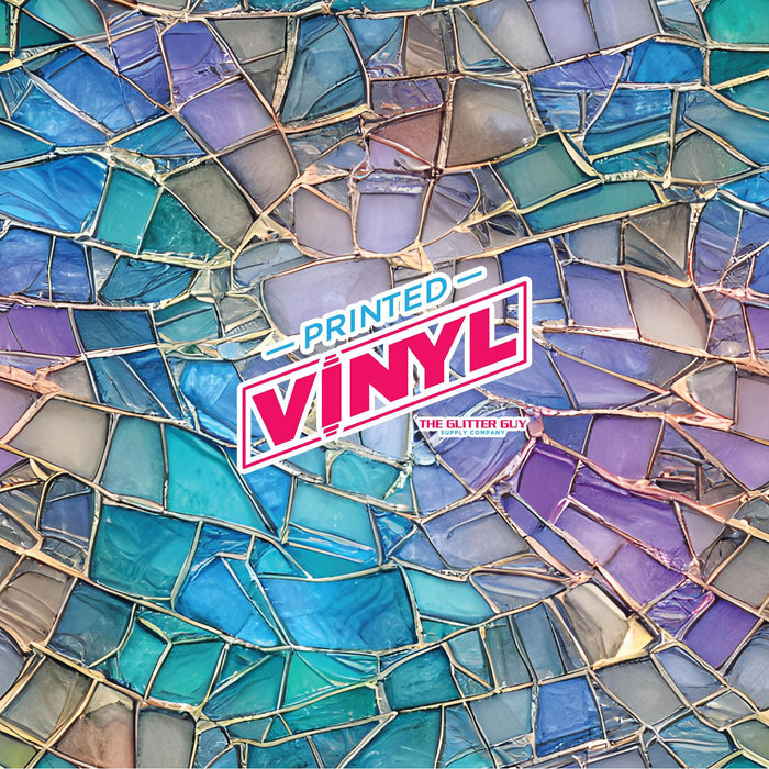Printed Vinyl - Quarts Stained Glass | Printed Vinyl from The Glitter Guy