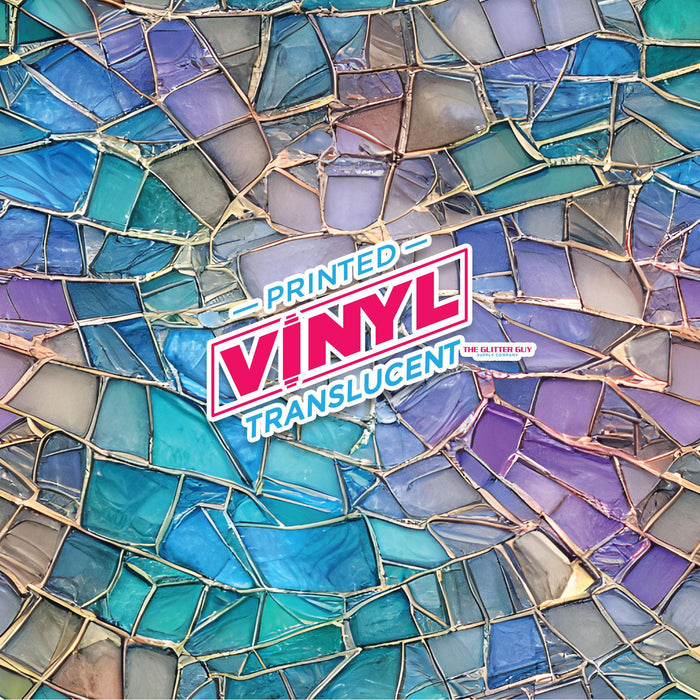 Printed Vinyl - Quarts Stained Glass | Printed Vinyl from The Glitter Guy