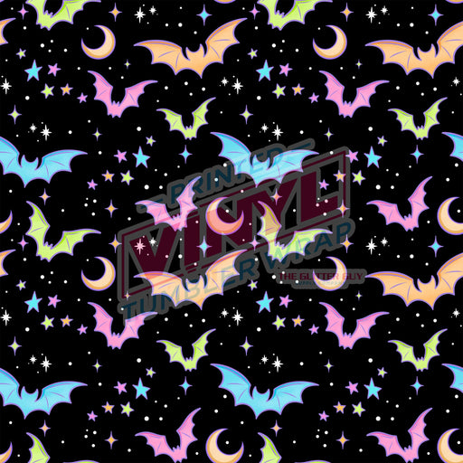 Printed Vinyl - Rainbow Bats | from The Glitter Guy