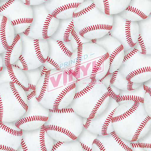 Printed Vinyl - Real Baseballs | Printed Vinyl from The Glitter Guy