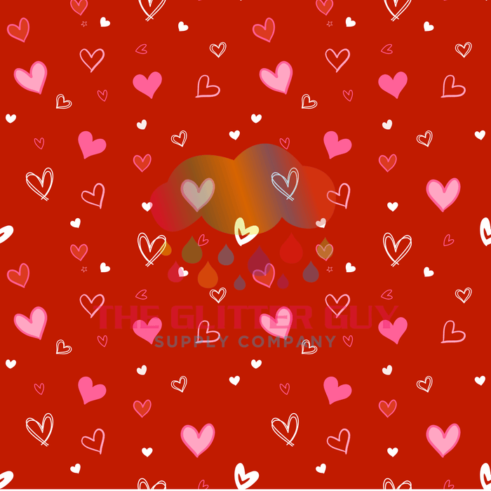 Printed Vinyl - Red Hearts | Printed Vinyl from The Glitter Guy