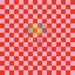 Printed Vinyl - Red Pink Checker | Printed Vinyl from The Glitter Guy