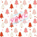 Printed Vinyl - Red & Pink Trees | Printed Vinyl from The Glitter Guy