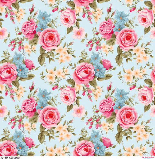 Printed Vinyl - Rose Garden | Printed Vinyl from The Glitter Guy