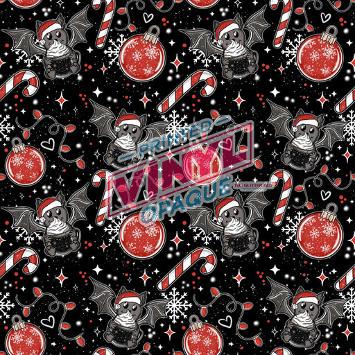 Printed Vinyl - Santa Bats | Printed Vinyl from The Glitter Guy