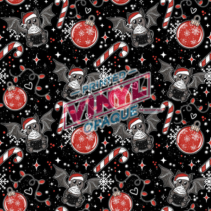 Printed Vinyl - Santa Bats | Printed Vinyl from The Glitter Guy