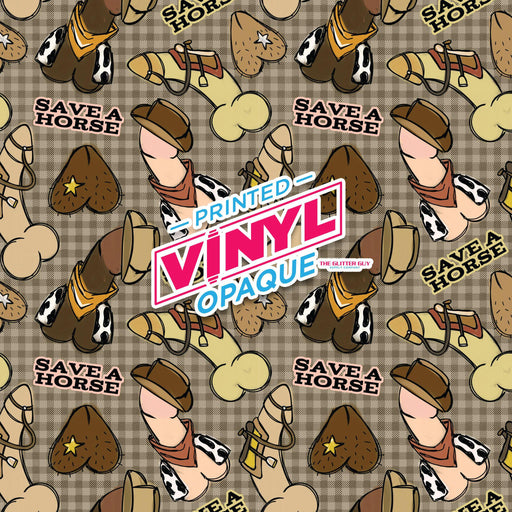 Printed Vinyl - Save A Horse | Printed Vinyl from The Glitter Guy
