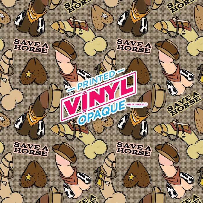 Printed Vinyl - Save A Horse | Printed Vinyl from The Glitter Guy