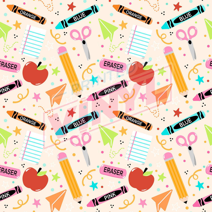 Printed Vinyl - School | Printed Vinyl from The Glitter Guy