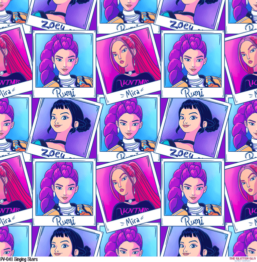 Printed Vinyl - Singing Stars | Printed Vinyl from The Glitter Guy