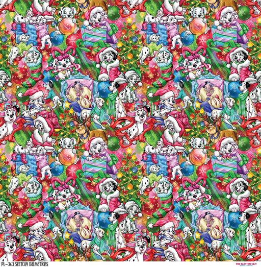 Printed Vinyl - Sketchy Dalmatians | Printed Vinyl from The Glitter Guy