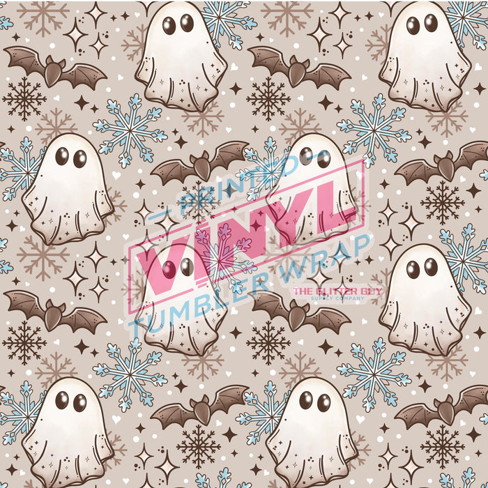 Printed Vinyl - Snowflake Ghostie | Printed Vinyl from The Glitter Guy