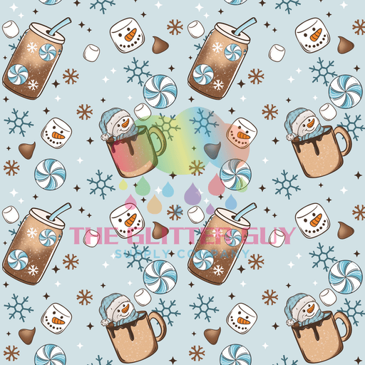 Printed Vinyl - Snowman Coffee | Printed Vinyl from The Glitter Guy