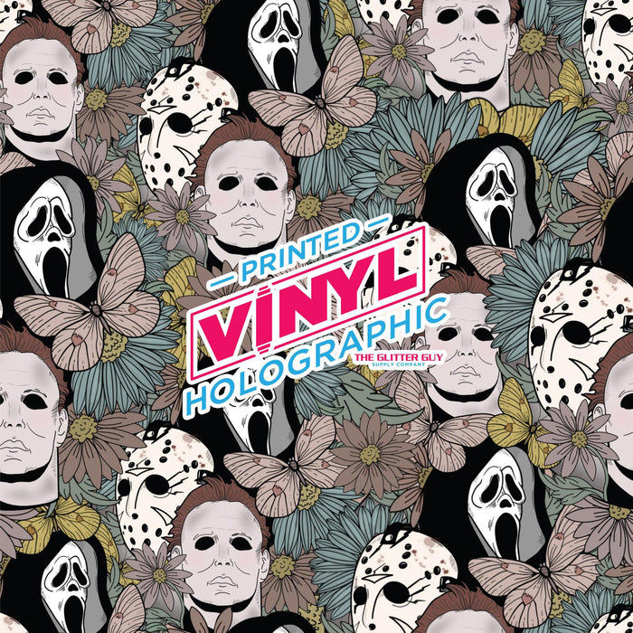 Printed Vinyl - Spooky Floral | Printed Vinyl from The Glitter Guy