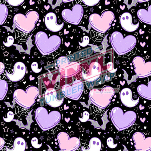 Printed Vinyl - Spooky Hearts | Printed Vinyl from The Glitter Guy