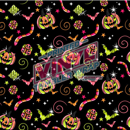 Printed Vinyl - Spooky Vibes Neon | Printed Vinyl from The Glitter Guy