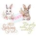 Printed Vinyl - Spring Bunnies Decal Pack | Printed Vinyl from The Glitter Guy