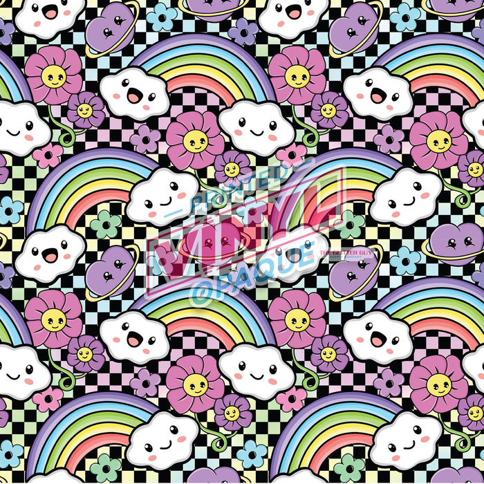 Printed Vinyl - Spring Rainbows | Printed Vinyl from The Glitter Guy