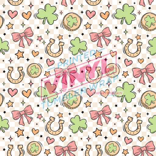 Printed Vinyl - St Patty's Bows | Printed Vinyl from The Glitter Guy