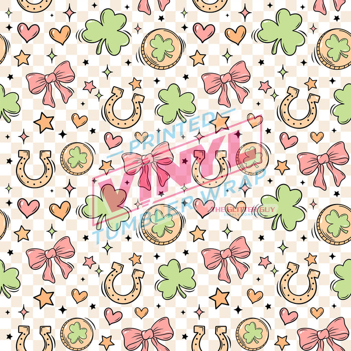 Printed Vinyl - St Patty's Bows | Printed Vinyl from The Glitter Guy