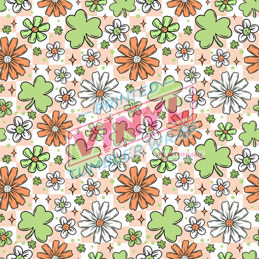 Printed Vinyl - St Patty's Florals | Printed Vinyl from The Glitter Guy