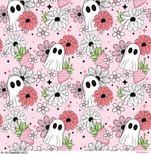 Printed Vinyl - Strawberry Ghosts | Printed Vinyl from The Glitter Guy