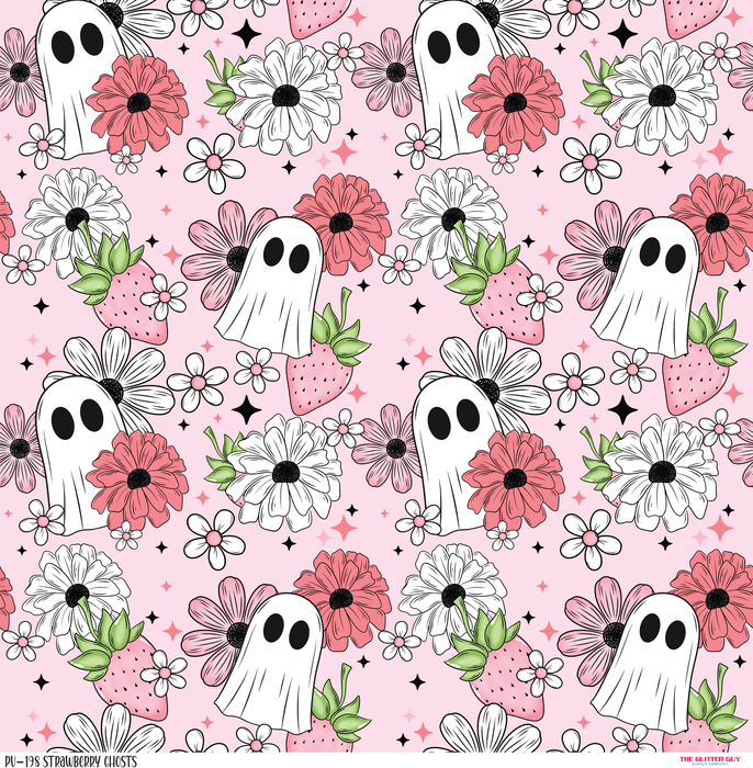 Printed Vinyl - Strawberry Ghosts | Printed Vinyl from The Glitter Guy