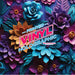 Printed Vinyl - Summer Flowers 3D | Printed Vinyl from The Glitter Guy
