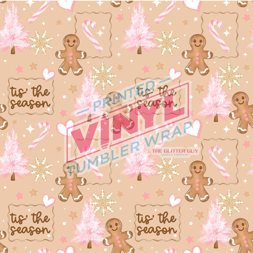 Printed Vinyl - Tis The Gingerbread | Printed Vinyl from The Glitter Guy