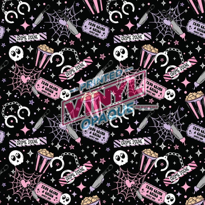 Printed Vinyl - True Crime & Chill | from The Glitter Guy