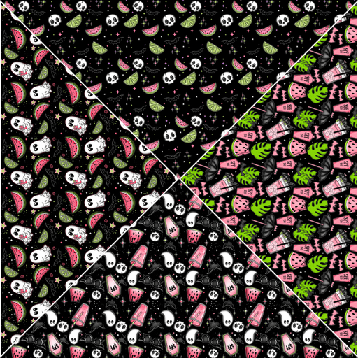 Printed Vinyl V Splits - Spooky Summer | Printed Vinyl from The Glitter Guy