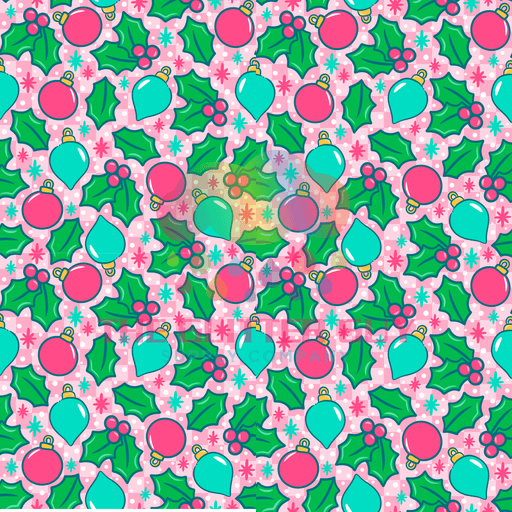 Printed Vinyl - Very Merry Pink | Printed Vinyl from The Glitter Guy