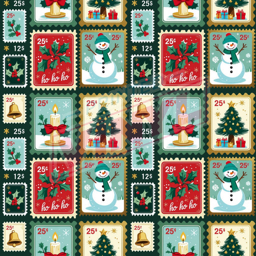 Printed Vinyl - Winter Stamps | Printed Vinyl from The Glitter Guy