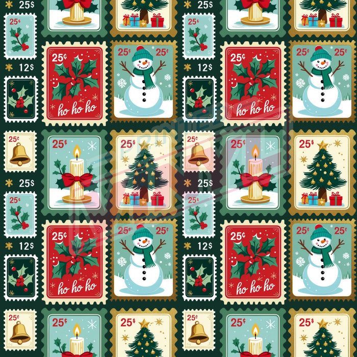 Printed Vinyl - Winter Stamps | Printed Vinyl from The Glitter Guy