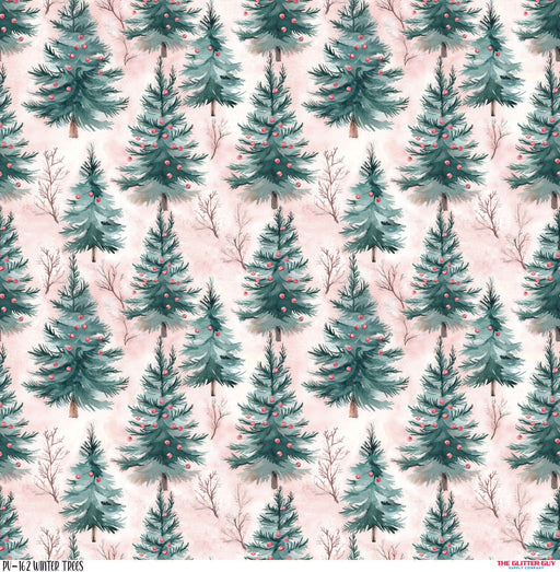 Printed Vinyl - Winter Trees | Printed Vinyl from The Glitter Guy