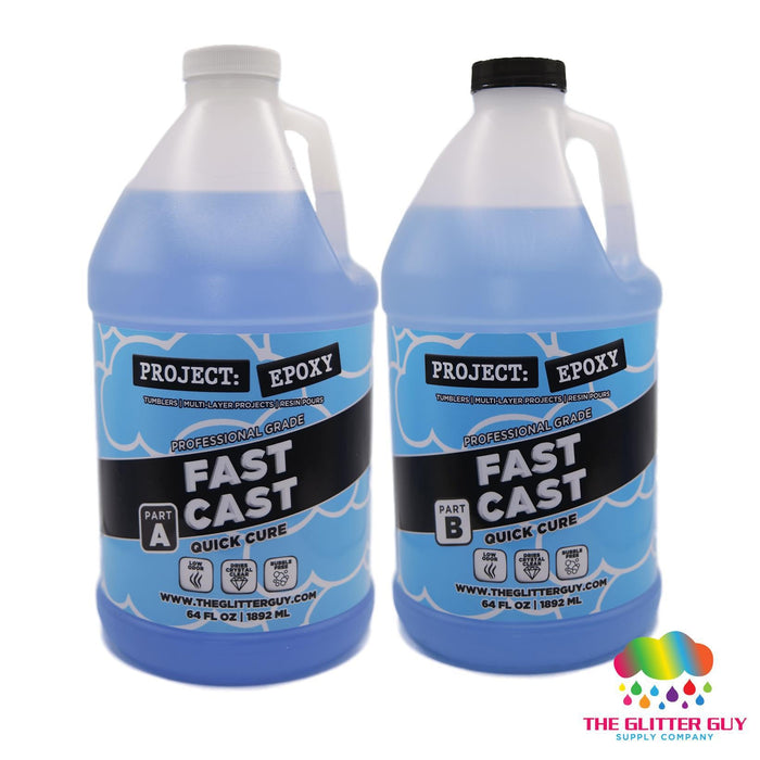Project Epoxy: Fast Cast - 128oz Kit (1 Gallon) | Epoxy from The Glitter Guy