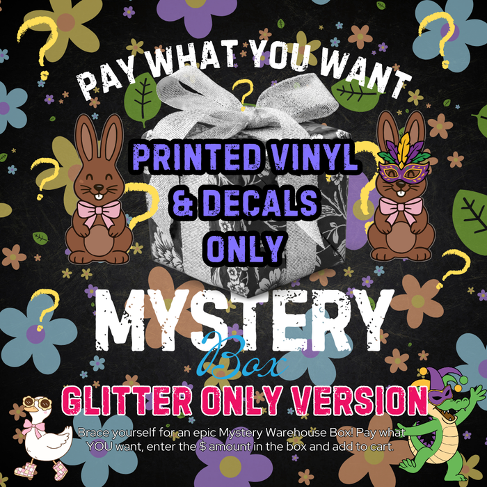 Warehouse Mystery Boxes PRINTED VINYL VERSION Spring Theme  - ONLY ITEM IN CART PLEASE - PURCHASE SEPARATE