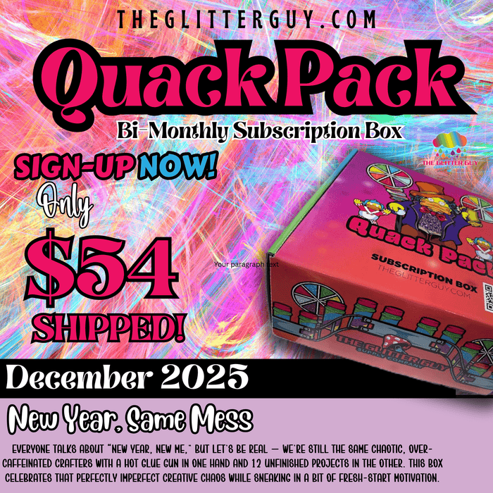 Quack Pack (Subscription Box) - December Edition *Shipping Included!* | Quack Pack from The Glitter Guy