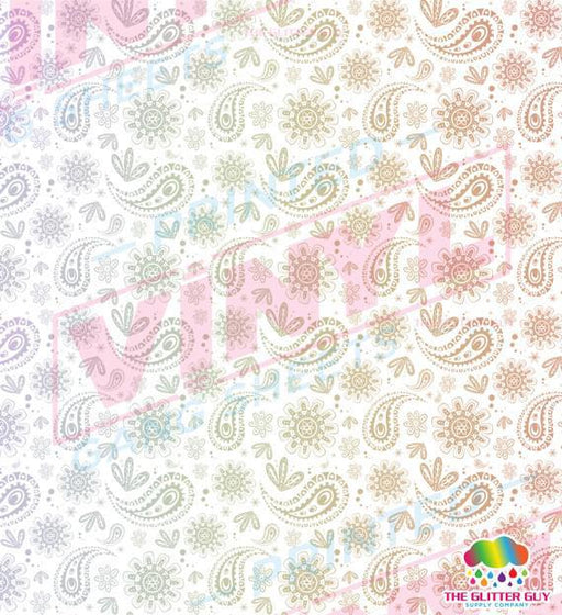 Rainbow Bandana | 10" x 10" Ink Transfer Sheet | UVDTF from The Glitter Guy