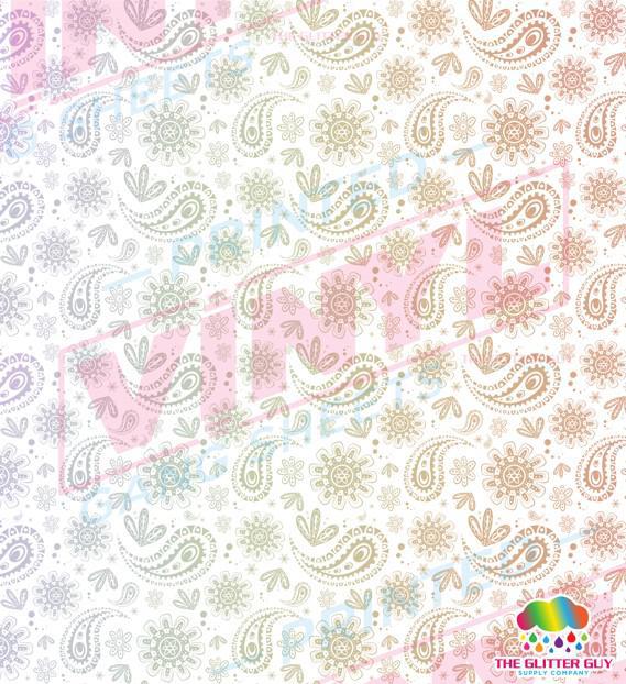 Rainbow Bandana | 10" x 10" Ink Transfer Sheet | UVDTF from The Glitter Guy