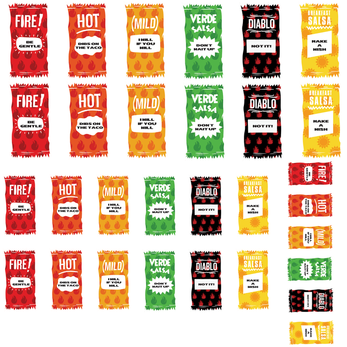 Sauce Packets - Premade Gang Sheet | Gang Sheet from The Glitter Guy