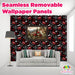 Seamless Removable Peel & Stick Wallpaper Panels | from The Glitter Guy