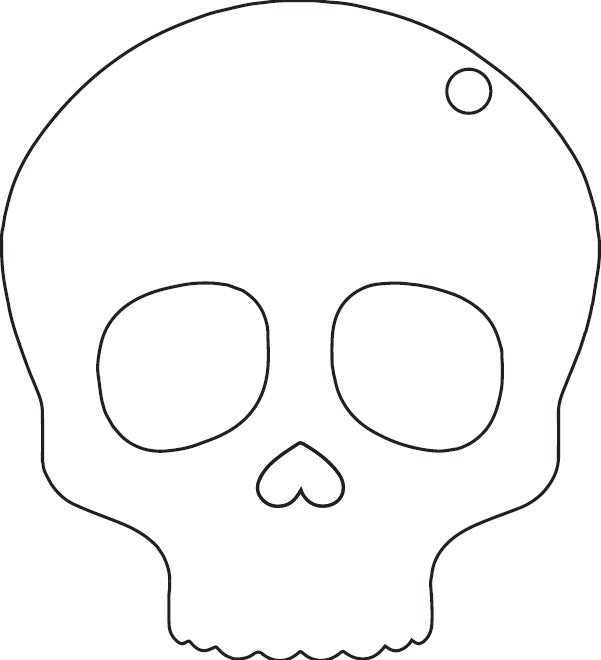Skull Keychain SVG | Digital Download from The Glitter Guy