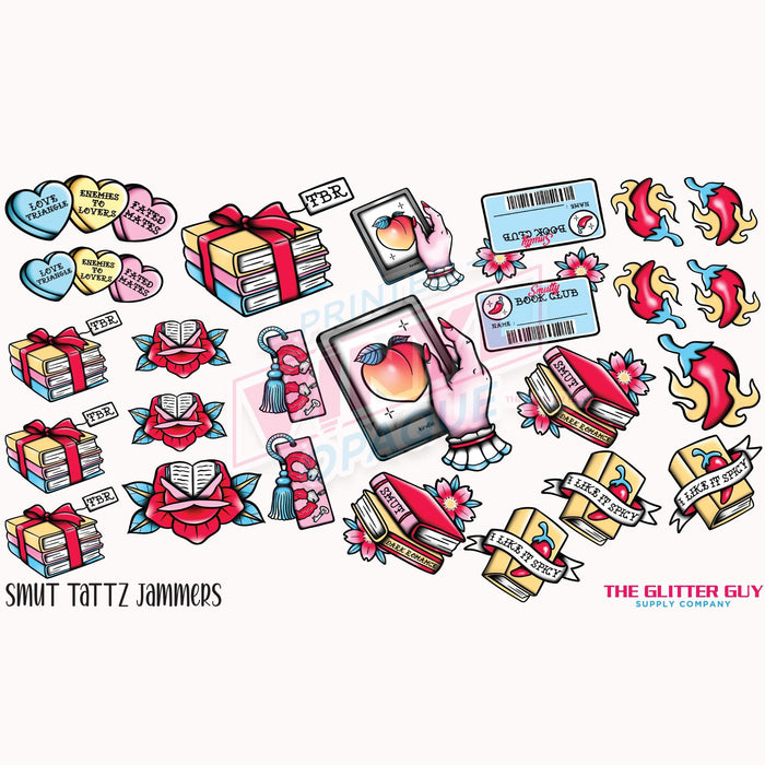 Smut Tattz - Premade Jammers Gang Sheet | Decals from The Glitter Guy